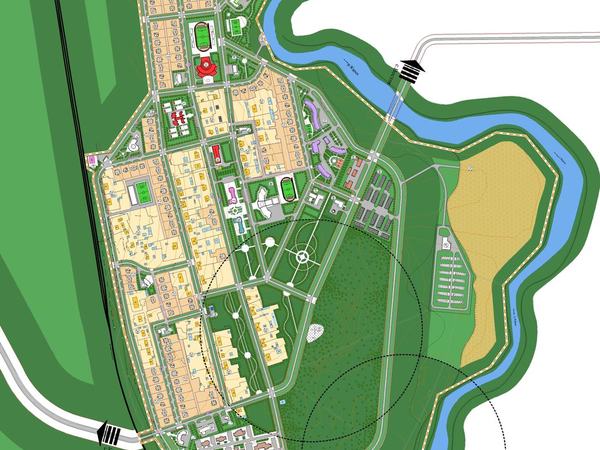 Жарық ауылының ЕЖЖ-мен біріктірілген бас жоспары